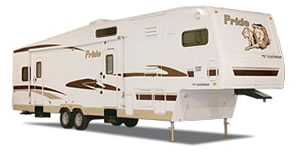 Fifth wheel trailer storage