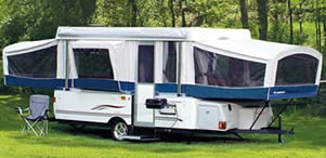 Tent trailer storage